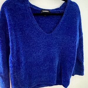 Express Women's Blue Sweater